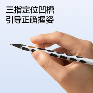 Nusign Dotdot Pencil Hb 10Pcs Writing Exam Office School Use Wooden Black - Product Image 3