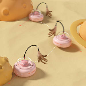 Vente chaude Intelligent Automatique Chat Teasing Jouet Électrique Détection Chat Jouet Plume Laser Chat Teasing Bâton - Product Image 5