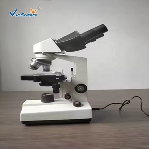 Microscopio Biológico Binocular VIC-36 40X-640X con Objetivos 4X/10X/40X, Óptico de Laboratorio para Investigación Científica, Educación Estudiantil - Product Image 1