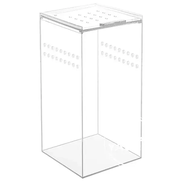 China Leverancier Magnetische Acryl Vitrine Clear Reptile Habitat Case Acryl Fokcase Voor Spinslang