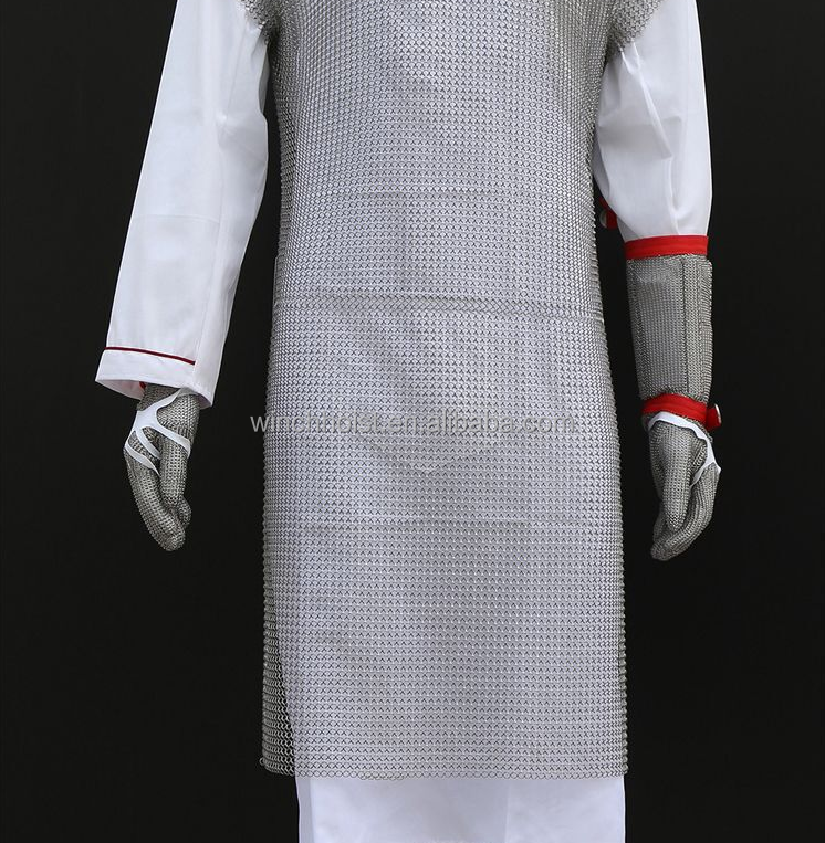Metal cut-resistant slaughter house use cooking apron