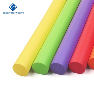 Fideos de <span class=keywords><strong>piscina</strong></span> al por mayor de espuma EVA suave flotante <span class=keywords><strong>redonda</strong></span> negra sólida con espuma Kid Character Foam Pipe Backer Rod para piscinas - Product Image 3
