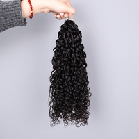 Nouvel Arrivage Extensions de Cheveux Humains au Crochet Bouclés Pixie, Cheveux Indiens Bruts, Crochet Miracle Knots