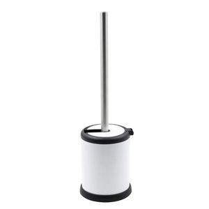 מברשת שירותים נירוסטה עם מכסה שירותים מברשת ניקוי מחזיק סט עומד מוברש - Product Image 3