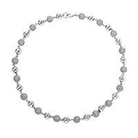 Collier Hip-hop en Cuivre Style Cyberpunk INS Européen et Américain, Chaîne à Billes Métalliques Minimalistes Neutres 6mm-8mm