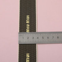 Sangle de ruban de rayures de gaufre anglaise d'estampage à chaud pour des accessoires d'habillement d'emballage de cadeau