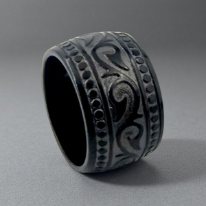 Juego de Anillos de Compromiso y Aniversario de Acero Inoxidable para Hombre y Mujer, con Caja de Anillos Variados - Product Image 4