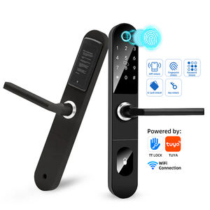 यूरोपीय मानक मोर्टिज़ ऐप इलेक्ट्रॉनिक ग्लास एल्यूमीनियम डोर स्मार्ट लॉक - Product Image 1