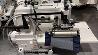 Machines à coudre à points de chaînette multiples à plat Kansai Special 1433, 25 aiguilles, 33 aiguilles, pour la pose d'élastiques et de smocks