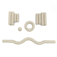 LANRI AC01 2026 Ensemble de Pilates, Haltères en fonte et caoutchouc, Anneau de résistance durable, portable et antidérapant, Accessoires pour l'entraînement de force