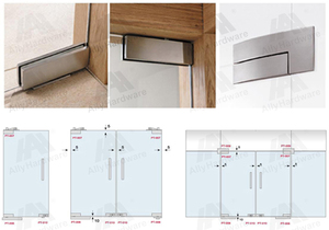 Thép không gỉ vá Phụ kiện bản lề kính phần cứng Dự Án Xây Dựng Văn phòng Tempered Glass phụ kiện cửa - Product Image 4