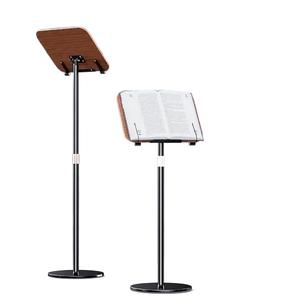 Bookstand Floor Book Holder for <strong>Reading</strong> Wood Desk <strong>Accessories</strong> Bamboo Wooden Cookbook Stand - Product Image 6