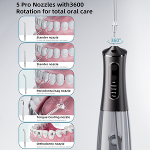 Irrigador <span class=keywords><strong>Bucal</strong></span> Eléctrico Portátil Inalámbrico IPX7, <span class=keywords><strong>Limpiador</strong></span> Dental con Chorro de <span class=keywords><strong>Agua</strong></span>, Máquina de Limpieza Dental con USB - Product Image 4