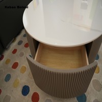 Table basse moderne avec espace de rangement, design rond, pour salon, meubles pour villa, appartement, hôtel