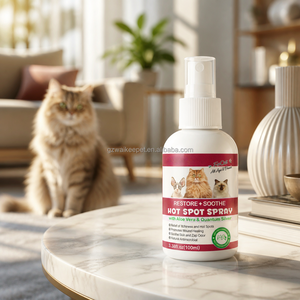 Spray Calmante para Gatos, Alivia la Picazón, Cuidado de la Piel Felina, Ayuda a la Curación de Heridas, Aloe Vera, Desodorante con Plata Cuántica, 100ml, OEM - Product Image 5
