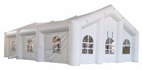 Tissu blanc d'Oxford de couleur fait LED tentes gonflables de noce à vendre, grande tente gonflable de partie avec la LED