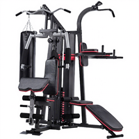 Station multifonction 3-en-1 pour entraînement de force – Équipement de fitness professionnel pour salle de sport – Appareil d'entraînement complet intégré Smith