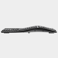 Keyboard Split Tiga Mode T1 BT/2.4G dengan Sandaran Tangan, Keyboard Isi Ulang Ukuran Penuh, Keyboard Ergonomis Senyap untuk Rumah dan Kantor