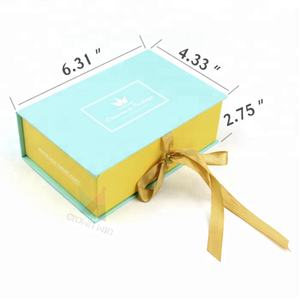 Boîtes cadeaux magnétiques écologiques Crown Win avec doublure en éponge, ruban laminé, emballage de rangement, matériaux optionnels disponibles - Product Image 2