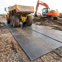 Tapis de protection au sol en HDPE ignifuge haute résistance, panneau routier, tapis d'accès haute résistance pour la construction civile