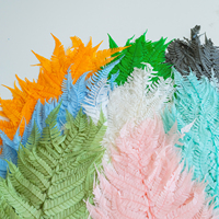 Boîte Cadeau de Fleurs Éternelles Préservées, Matériel DIY, Feuille de Fougère sous Cloche en Verre, Technique de Séchage Naturel, Avantage Prix Usine