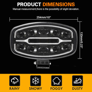 Lampe LED tout-terrain haute luminosité 12V 24V 10 pouces, lampe <span class=keywords><strong>de</strong></span> toit, lampe antibrouillard, lampe <span class=keywords><strong>de</strong></span> conduite, lampe LED pour camion, voiture - Product Image 3