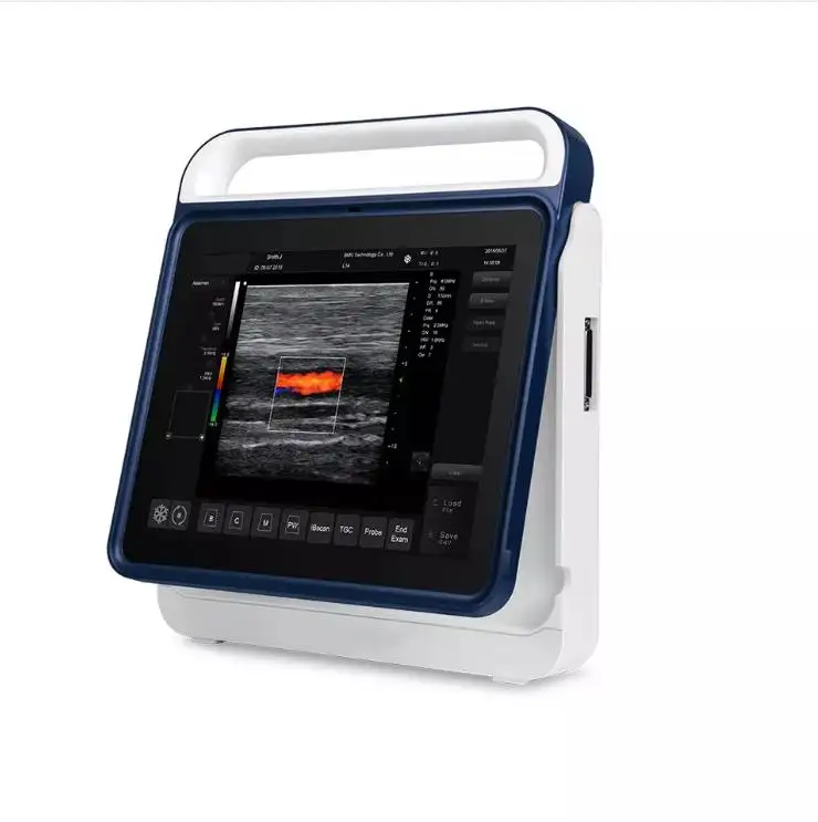 Doppler-Sistema de escáner de imagen para Hospital, equipo de ultrasonido para clínica, equino bovino, Monitor LCD, veterinario, PT60