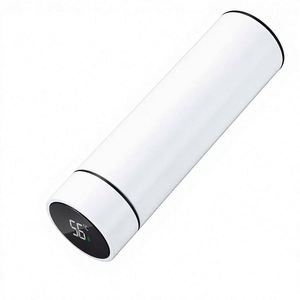 Ensemble cadeau d'affaires personnalisé - Bouteille d'eau intelligente en acier inoxydable isolée avec affichage de la température LED, design minimaliste, 6 à 12 tasses cadeaux - Product Image 4