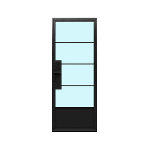 <span class=keywords><strong>Porte</strong></span> de <span class=keywords><strong>grenier</strong></span> moderne en acier et verre noir, style français, idéale pour les maisons et les bureaux - Product Image 1