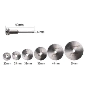 Hoja de sierra Circular de madera, cortador de velocidad, disco de corte para amoladora angular para cortar madera, moldear la silueta, 7 Uds.