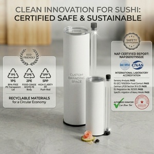 Recyclable Food Grade <b>Push</b> <b>Pop</b> Sushi Paper Tube Custom Eco Friendly Paper Cylinder Box Packaging - Product Image 4