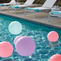 Lámpara LED Esférica Colgante para Exteriores, Impermeable IP65, de Plástico, Flotante, Decorativa para Piscina, Jardín y Borde de Piscina