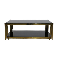 Table de Console longue en verre, meuble d'intérieur en acier inoxydable, grande quantité