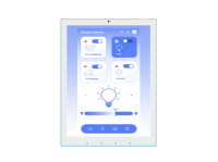 Tablet Doméstica Inteligente Personalizada de 9.7 Pulgadas con Sistema de Seguridad, Cámara Frontal, 2 GB de RAM, 32 GB de ROM, Vidrio Templado, Android 13, Luz LED Inteligente para el Hogar