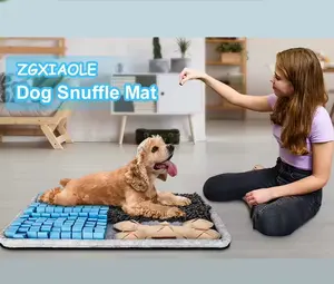 Dog Snuffle Mat 4 In 1 High Quality Pet Feeding Snuffle Mat Slow Food Sniffing Training Mats For Dogs Interactive Dog Toys