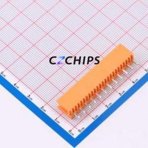 MXHT396V-3.96-12P-OE01-Cu-A Plug-in Terminal Block Through hole,P=3.96mm Board-to-Board / Socket - Open 1x12P 3.96mm Orange - Product Image 2