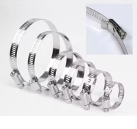 HJYAJZT Collier de serrage pour tuyau, tailles et types personnalisés, type américain, collier de serrage hydraulique robuste à dégagement rapide, colliers de serrage pour tuyaux en acier inoxydable