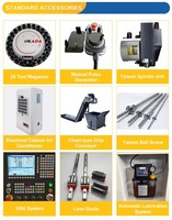 Vente directe d'usine VMC850 (855L) Machines de fraisage CNC verticales, pour l'acier inoxydable Broche BT40 7.5KW Okada 24ATC, CE ISO9001