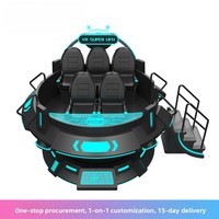 Machine de jeu VR UFO tout-en-un, commerciale, grand format, à détection de mouvement, construction métallique, pour l'amusement des enfants