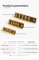 Étiquettes et panneaux d'affichage numériques pour supermarchés, tabac et alcool - Supports métalliques Modèle Z101 Style minimaliste moderne