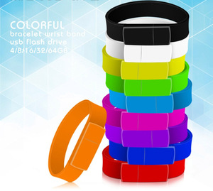 Bracelets en silicone avec logo personnalisé Clés USB 1GB 2GB 4GB 8GB 16GB 32GB 64GB pour la promotion - Product Image 5
