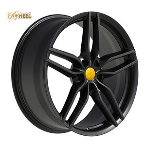 FXWHEEL Custom Noir <span class=keywords><strong>Roue</strong></span> Forgée à 5 Rayons Jaune <span class=keywords><strong>Centre</strong></span> 17-26 Pouces 5x112 5x1143 5x120 Fit <span class=keywords><strong>Audi</strong></span> <span class=keywords><strong>A4</strong></span> BMW Série 3 Mercedes Classe C - Product Image 2