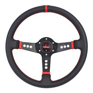 Volante Deportivo de Cuero Genuino Da'ao Bride de 14 Pulgadas para Automóvil, Volante de Carreras Modificado Mazda Beidouxing - Product Image 2