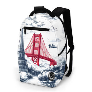 Fábrica OEM/ODM de Quanzhou: Mochila Iconic American Bridge Skyline, Mochila de Viaje de Poliéster de 20L para Hombre y Mujer - Product Image 5