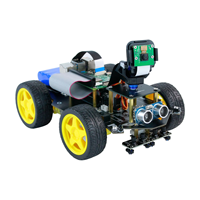 Yahboom Raspbot, Robot Inteligente con Visión Artificial y Cámara FPV para Raspberry Pi 5B con Tarjeta TF de 64GB