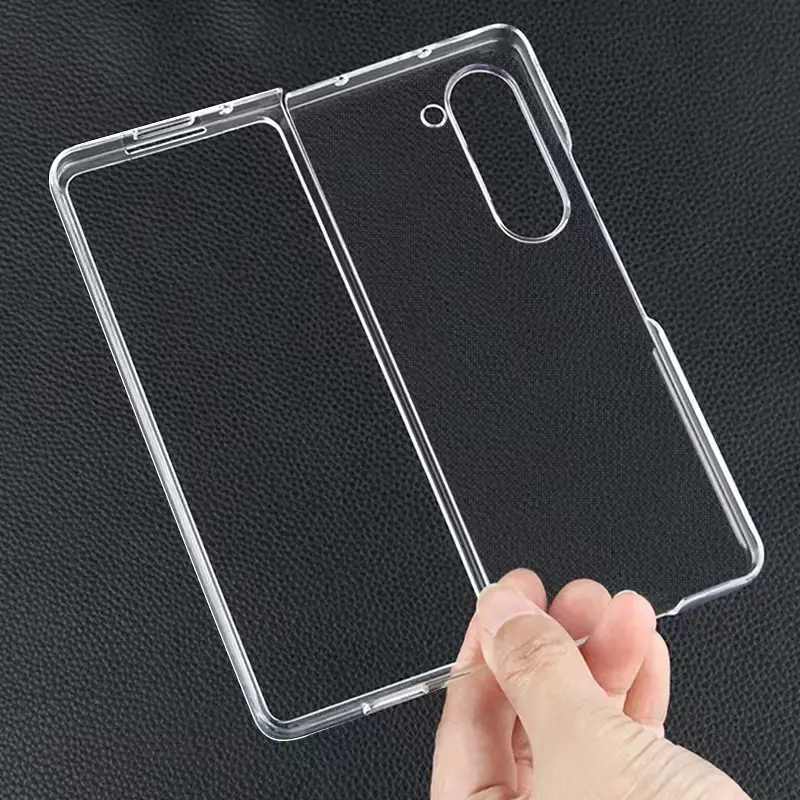 Прозрачный жесткий защитный чехол для мобильного телефона Samsung Galaxy Z складной 5 4 3 2 Чехол для мобильного телефона Z Fold5 Fold4 Fold3