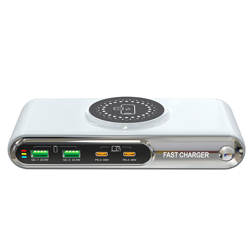 WLX-F9A 2PD порт 72 Вт зарядная станция с Type-C и 2 портами USB QC & PD PC огнестойкий материал