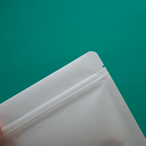 קומפוסטאבלט/doypack לבן kraft דף נייר חותמת חותמת שקית נייר חותם שקית חטיף שעועית חטיפים מזון יבש רוכסן לעמוד בכיס - Product Image 5