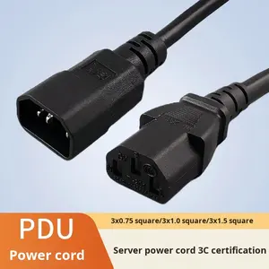 <span class=keywords><strong>UPS</strong></span> 연장 코드 PDU 서버 전원 케이블 C13-C14 컴퓨터실 10A에서 16A-C19-c20 국가 표준 구리 3C 중국산 - Product Image 4