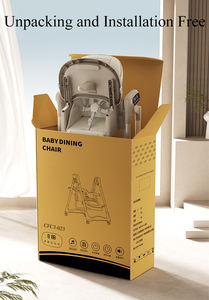 Kursi ayunan elektrik portabel anak-anak, kursi ayun makan bayi tinggi, kursi makan - Product Image 5